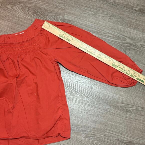 Maeve for Anthropologie Jessie Smocked Swing Blouse - Picture 6 of 10